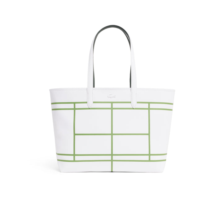 Oboustranná zipová kabelka Anna Lacoste NF5250AS Bílá