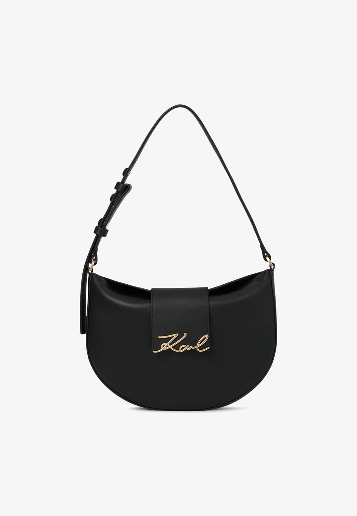 K/Signature B1 Moon BagW30059 Karl Lagerfeld Black/Gold