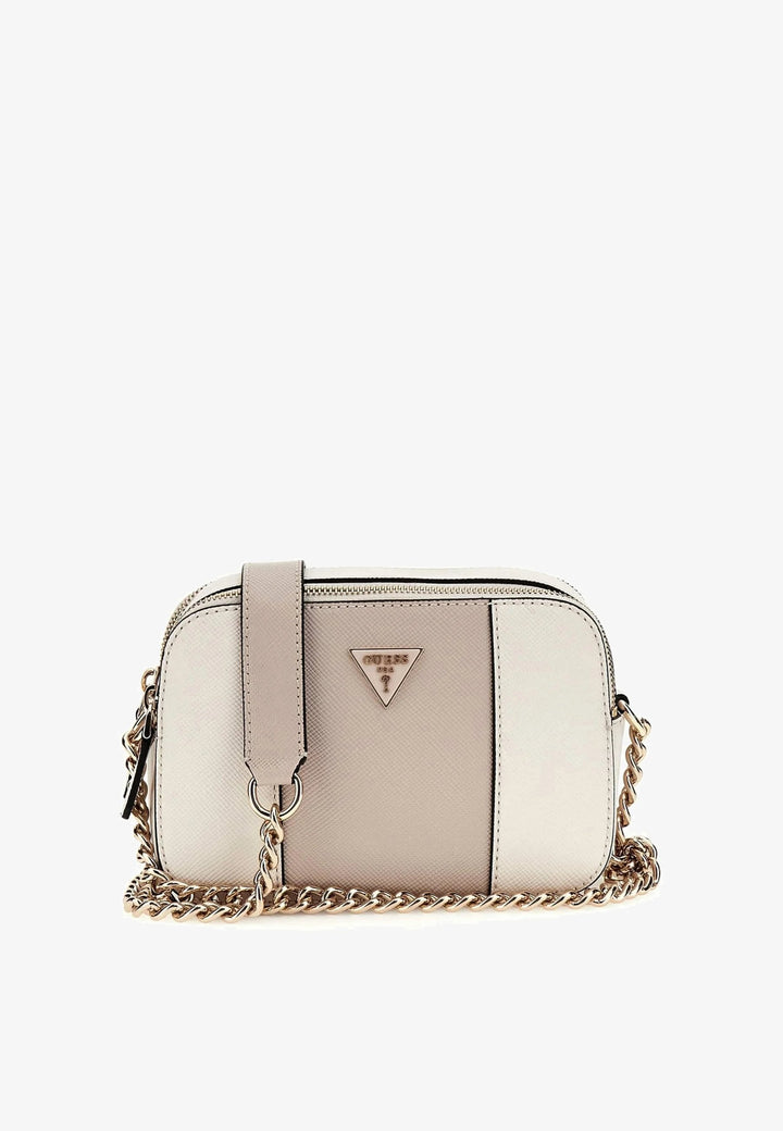 Atspėkite Krepšys su petneša Bramina Small Satche Off White/Taupe ZG967214