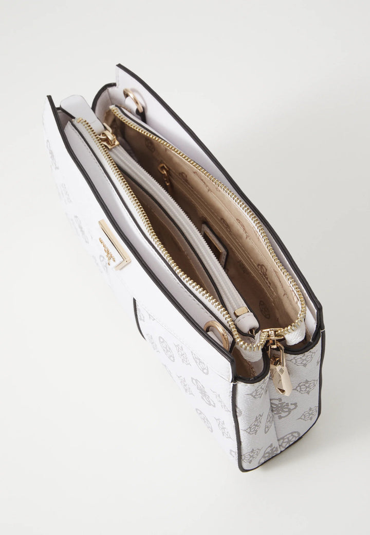 Guess Nolana S valkoinen logolaukku olkahihnalla PG952112