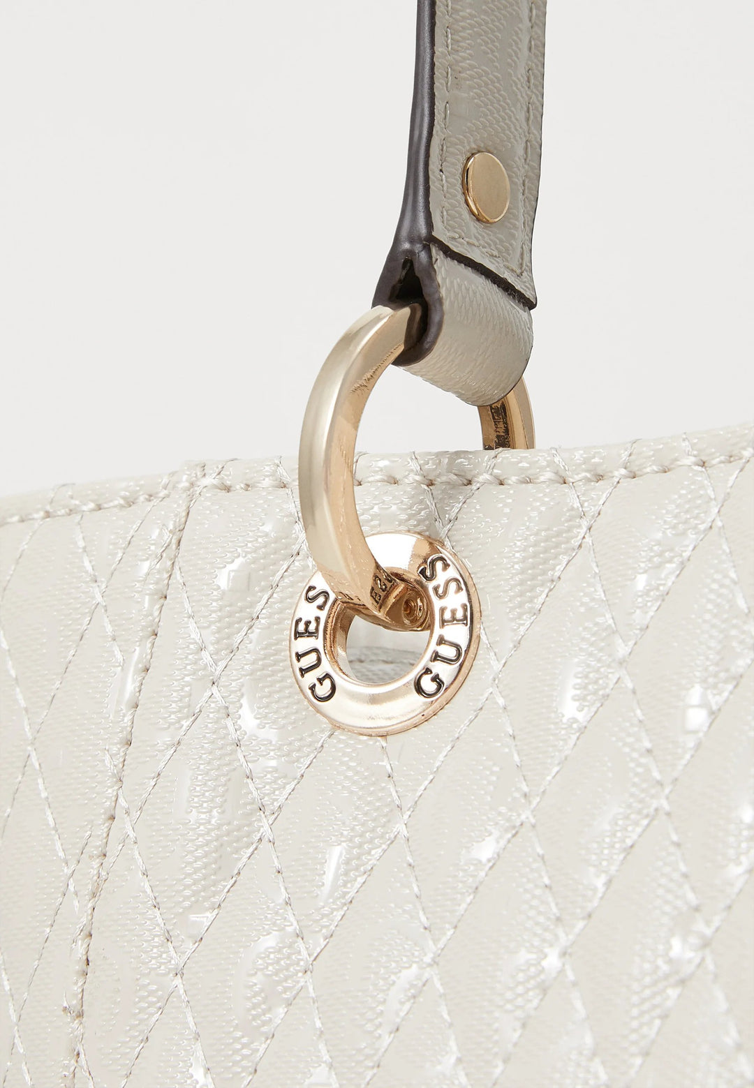 Guess Betula Satchel Shoulder Bag Taupe GG962625