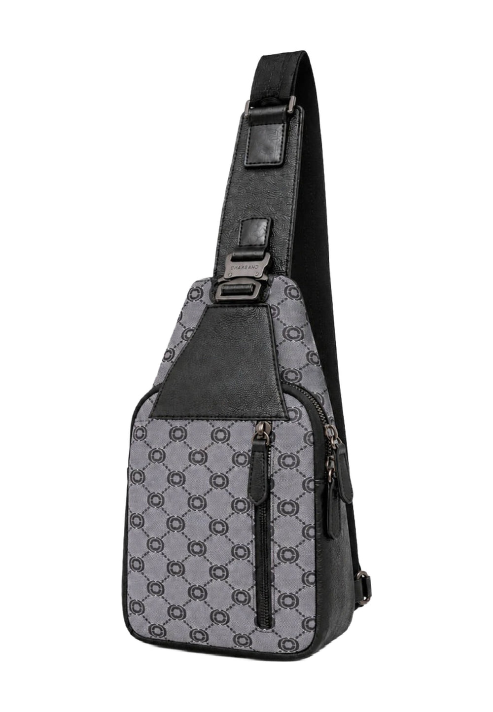 Chabrand Sac Body Icone Toile Gris — vue de dos