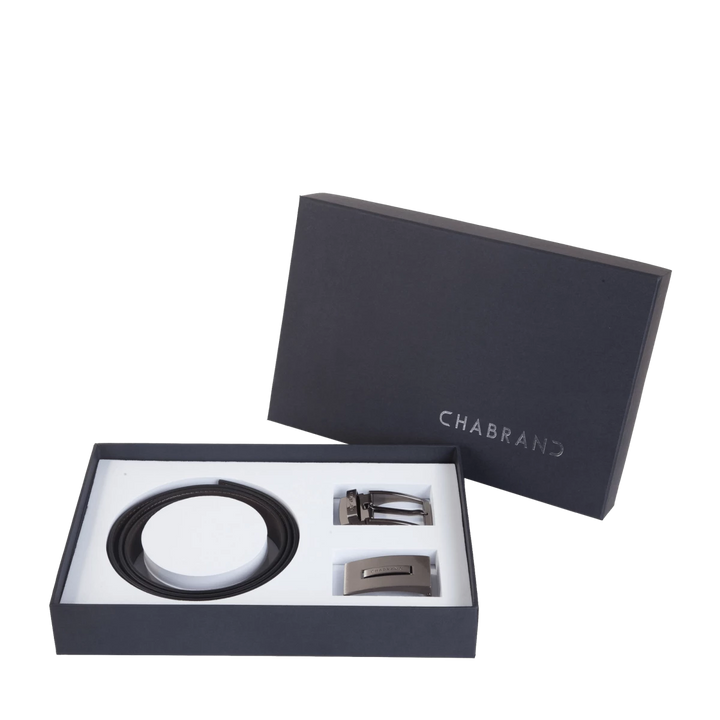 Ceintures 110 / Noir Réversible Marron 