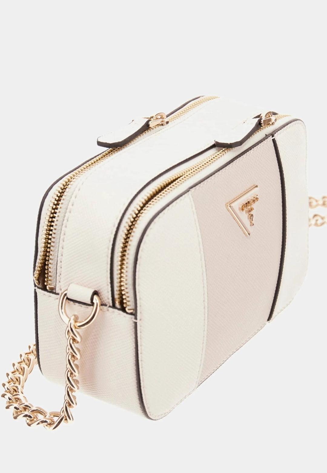 Atspėkite Krepšys su petneša Bramina Small Satche Off White/Taupe ZG967214