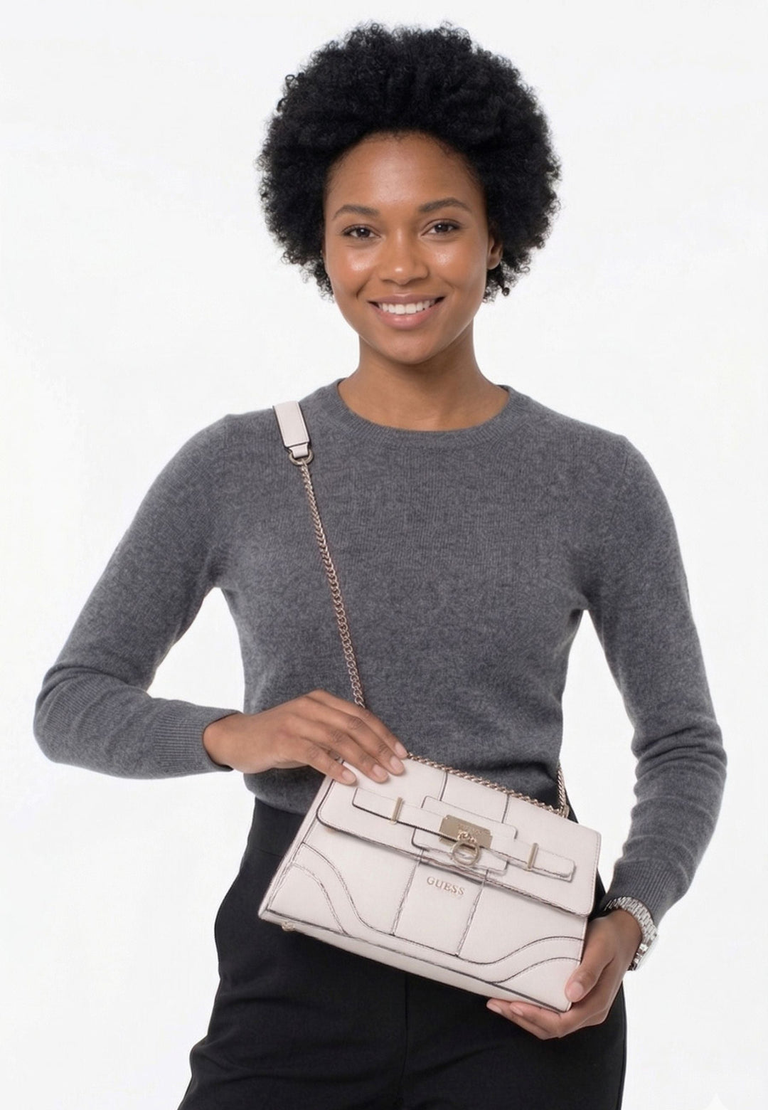 Guess Cabas / Shopping Latona Mini Tote Stone -- vue 9 sur 9