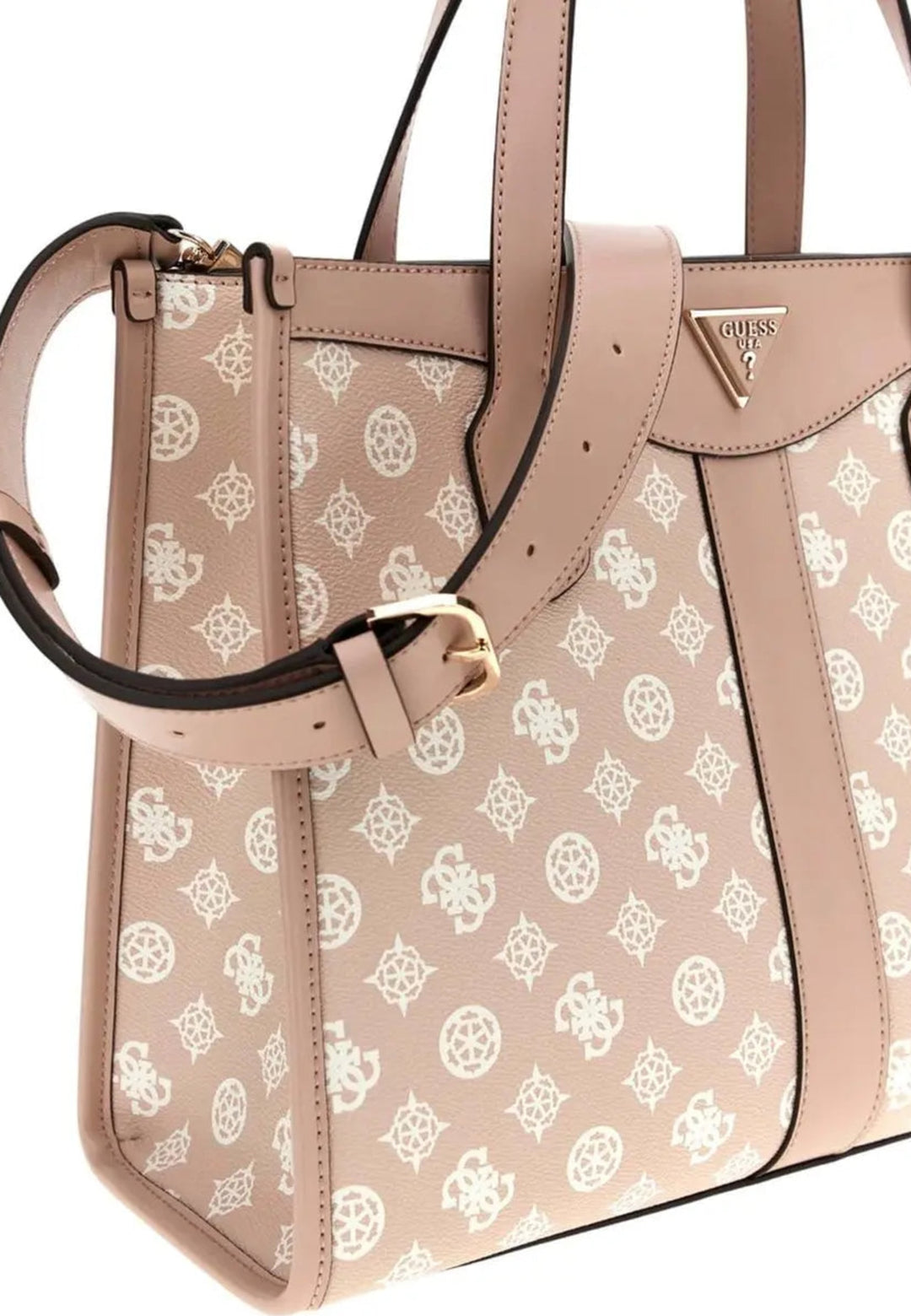 Guess Cabas Silvana 2-Comp Sand Logo -- vue 8 sur 8