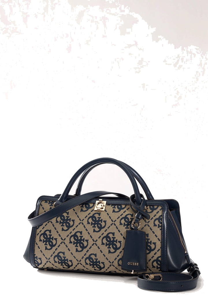 Guess Sac à Main Audrey Petit Monogramme Navy Logo — vue vue