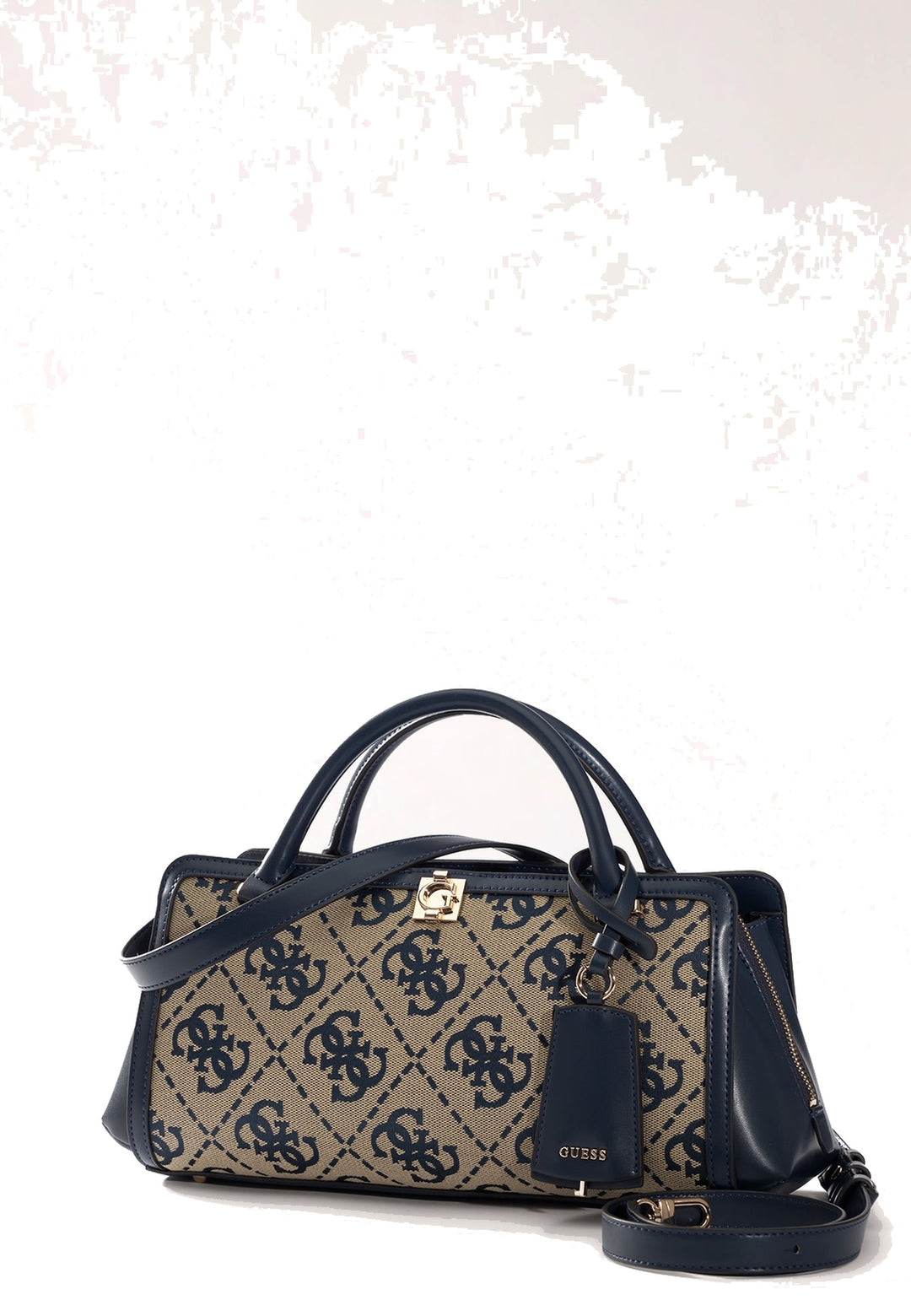 Guess Sac à Main Audrey Petit Monogramme Navy Logo — vue vue