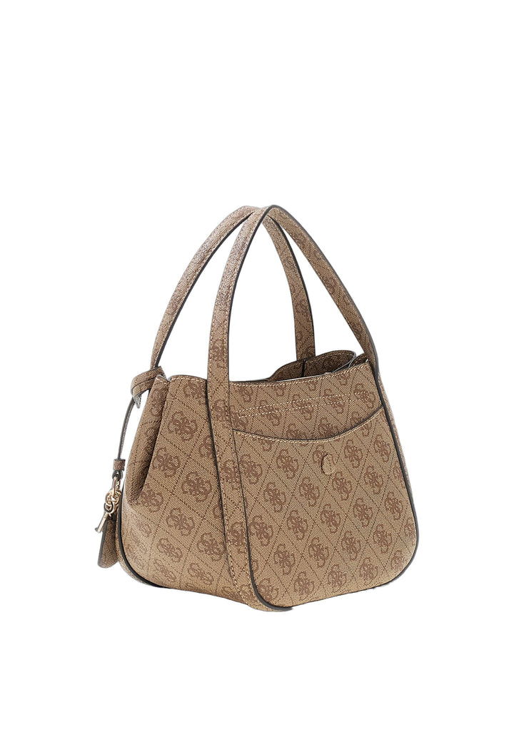 Guess Sac à Main Coleen Petit Monogramme Latte Logo — vue vue