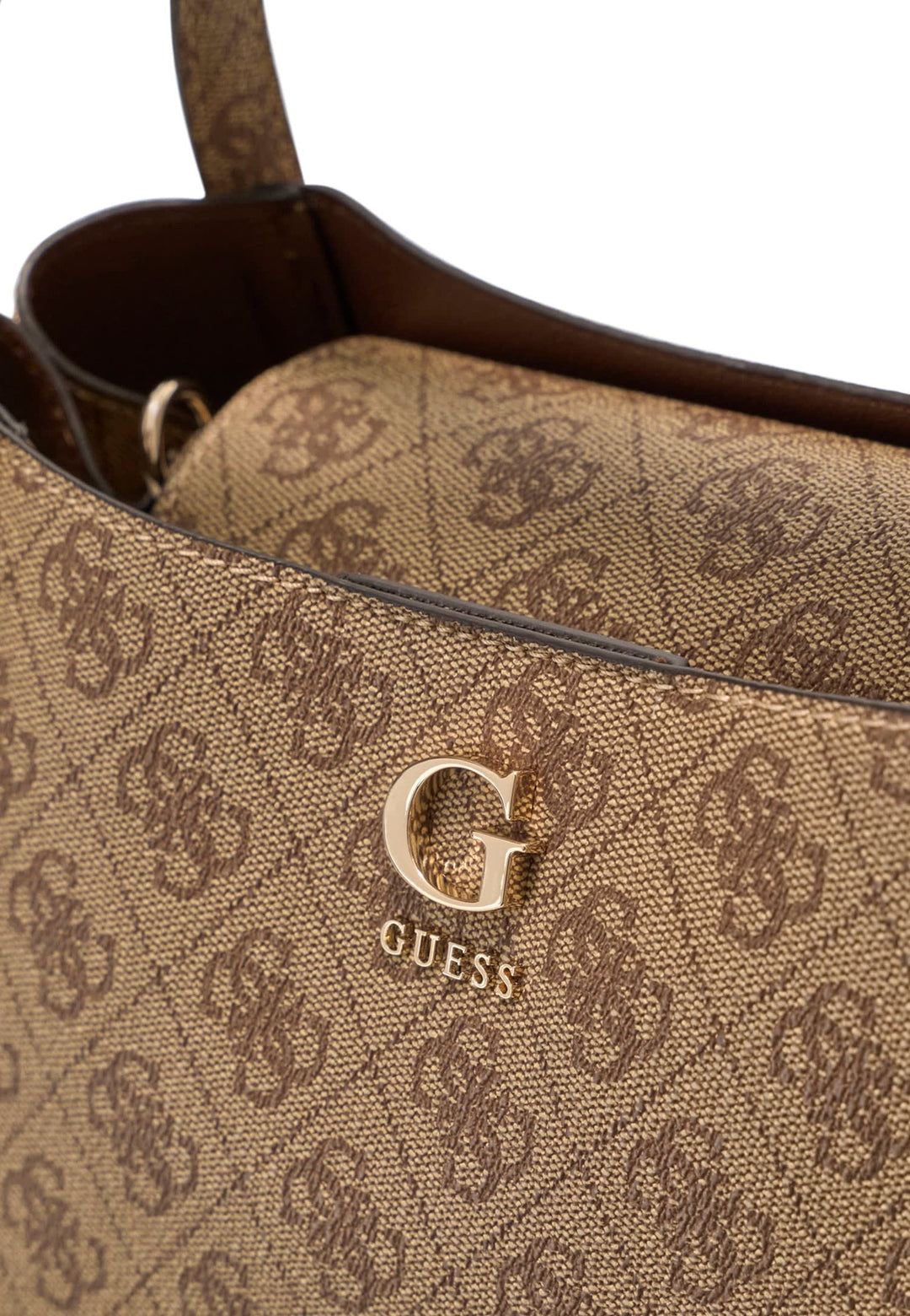 Guess Sac à Main Coleen Petit Monogramme Latte Logo — vue vue alternative