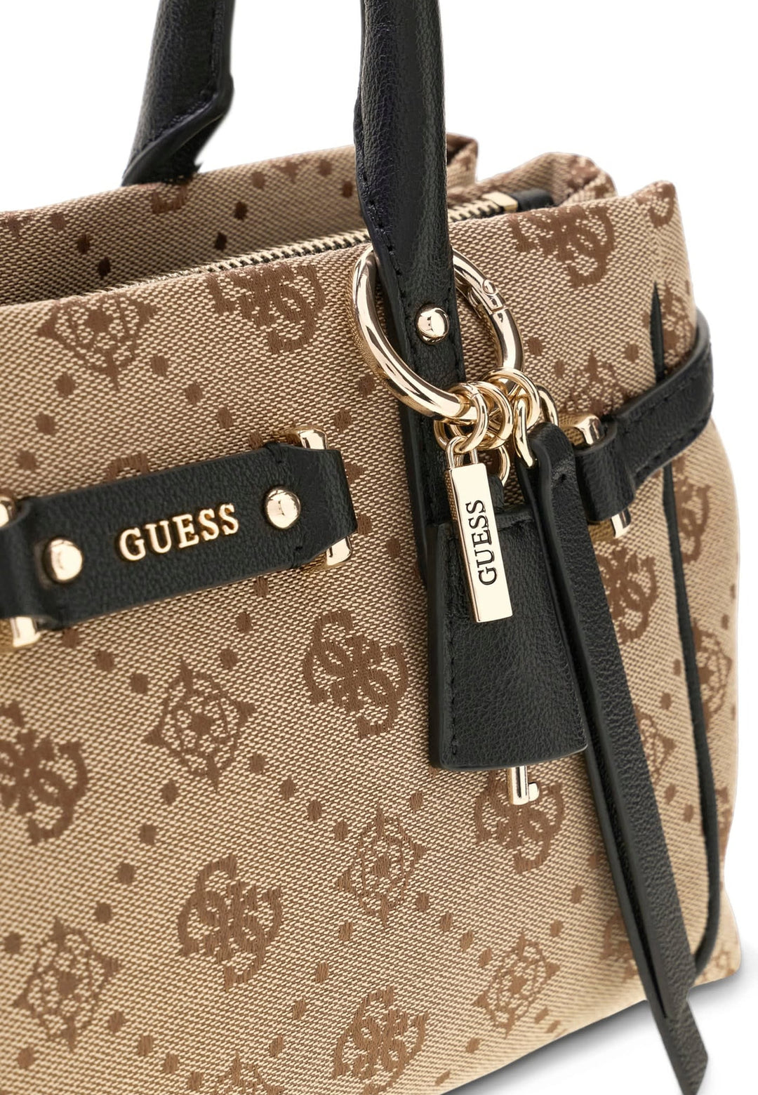 Guess Sac à Main Dorothy Petit Latte Logo/Black — vue vue alternative
