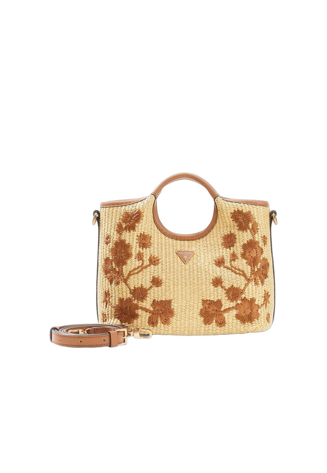 Guess Sac à Main Kirsten Mini Caramel — vue vue