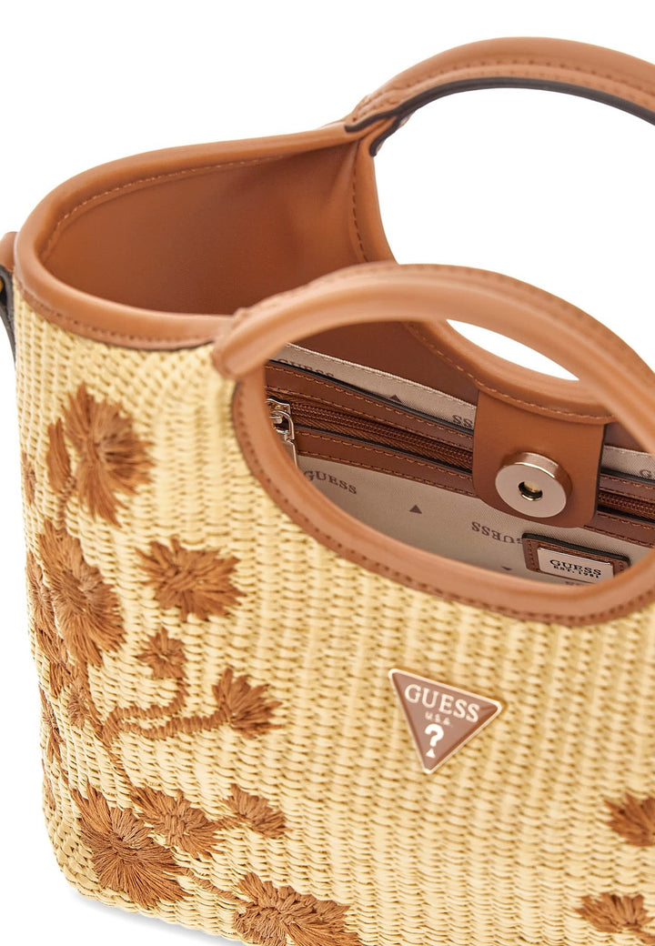 Guess Sac à Main Kirsten Mini Caramel — vue vue