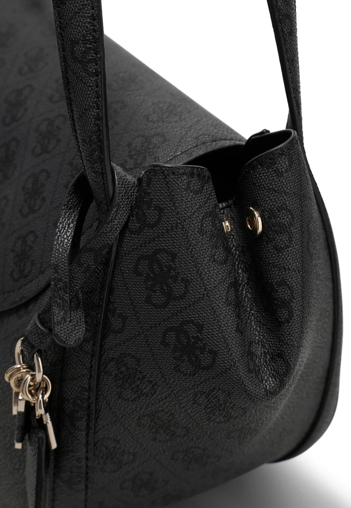 Guess Sac à Rabat Coleen Monogramme Coal Logo — vue vue alternative