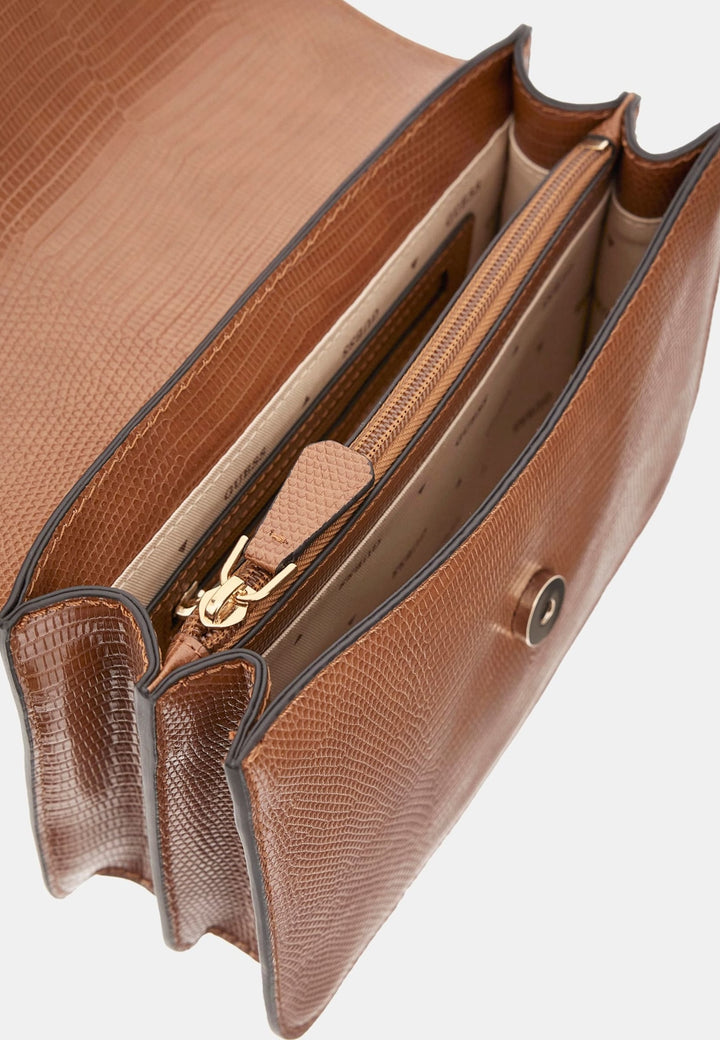 Guess Sac Bandoulière Anadela 3 Comp Satch Cognac -- vue 7 sur 7