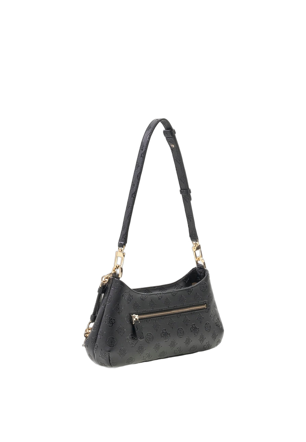 Guess Sac Bandoulière Carmella Black Logo — vue vue