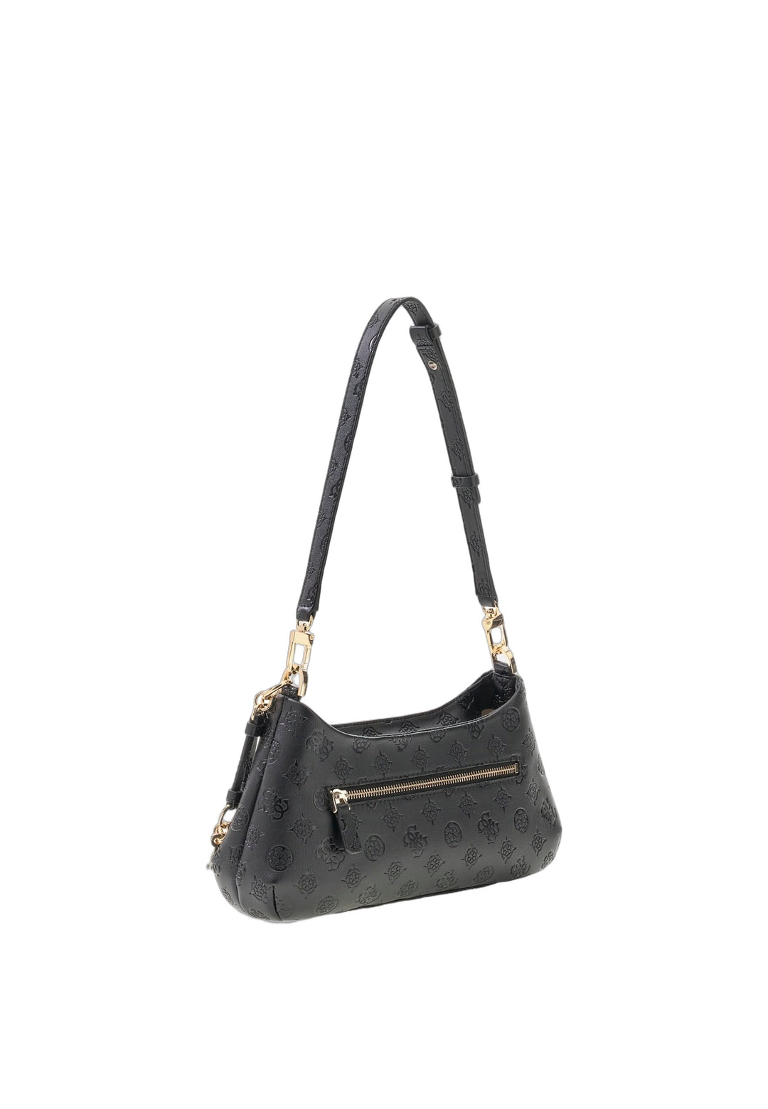 Guess Sac Bandoulière Carmella Black Logo — vue vue