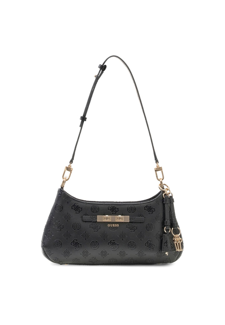 Guess Sac Bandoulière Carmella Black Logo — vue vue alternative