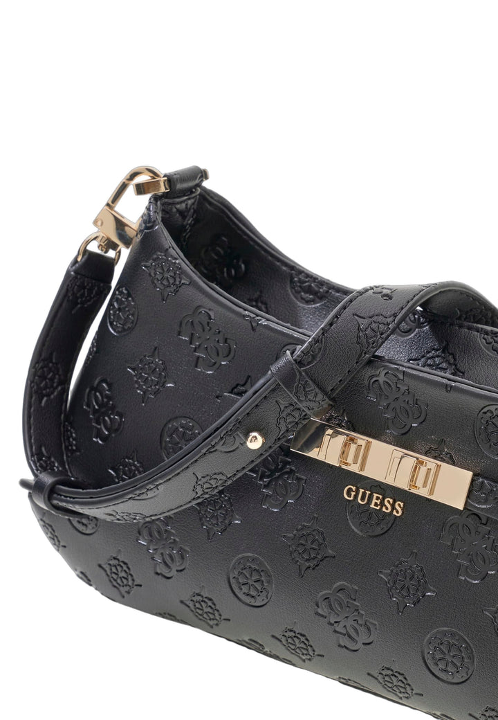 Guess Sac Bandoulière Carmella Black Logo — vue vue alternative