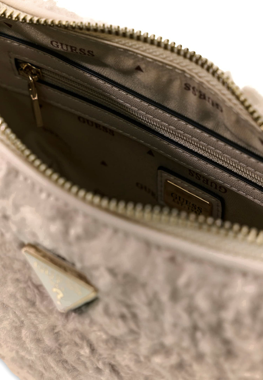 Guess Sac Bandoulière Katie Off White — vue vue
