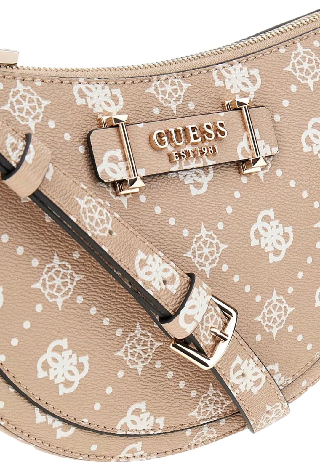 Guess Sac Bandoulière Silia Girlfriend Sat Biscotti Logo -- vue 8 sur 8
