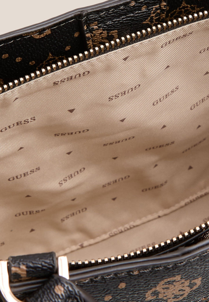 Guess Sac Bandoulière Silia Girlfriend Sat Espresso Logo -- vue 8 sur 9