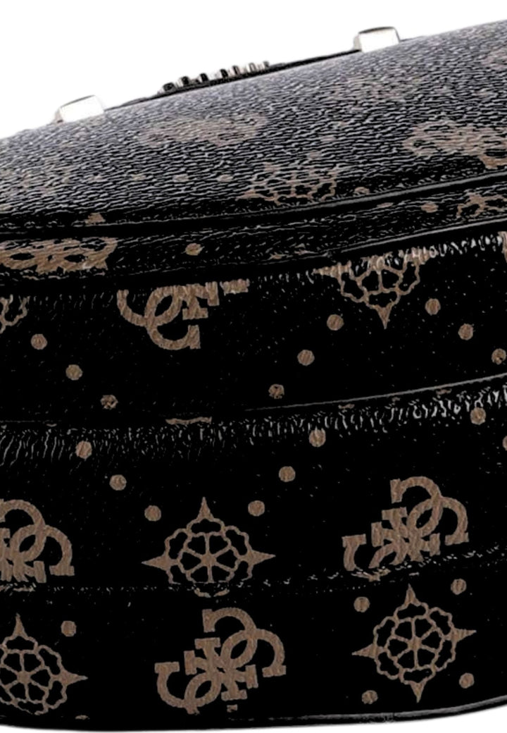 Guess Sac Bandoulière Silia Girlfriend Sat Espresso Logo -- vue 8 sur 9