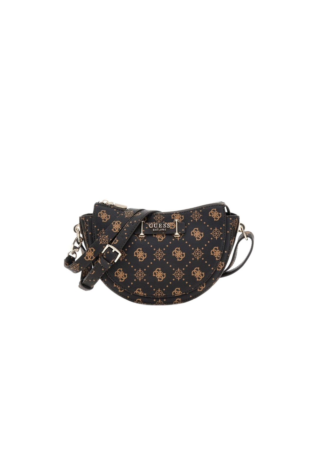 Guess Sac Bandoulière Silia Girlfriend Sat Espresso Logo -- vue 1 sur 9