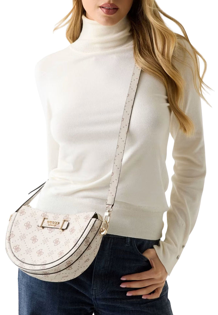Guess Sac Bandoulière Silia Girlfriend Sat Vanilla Logo -- vue 3 sur 8