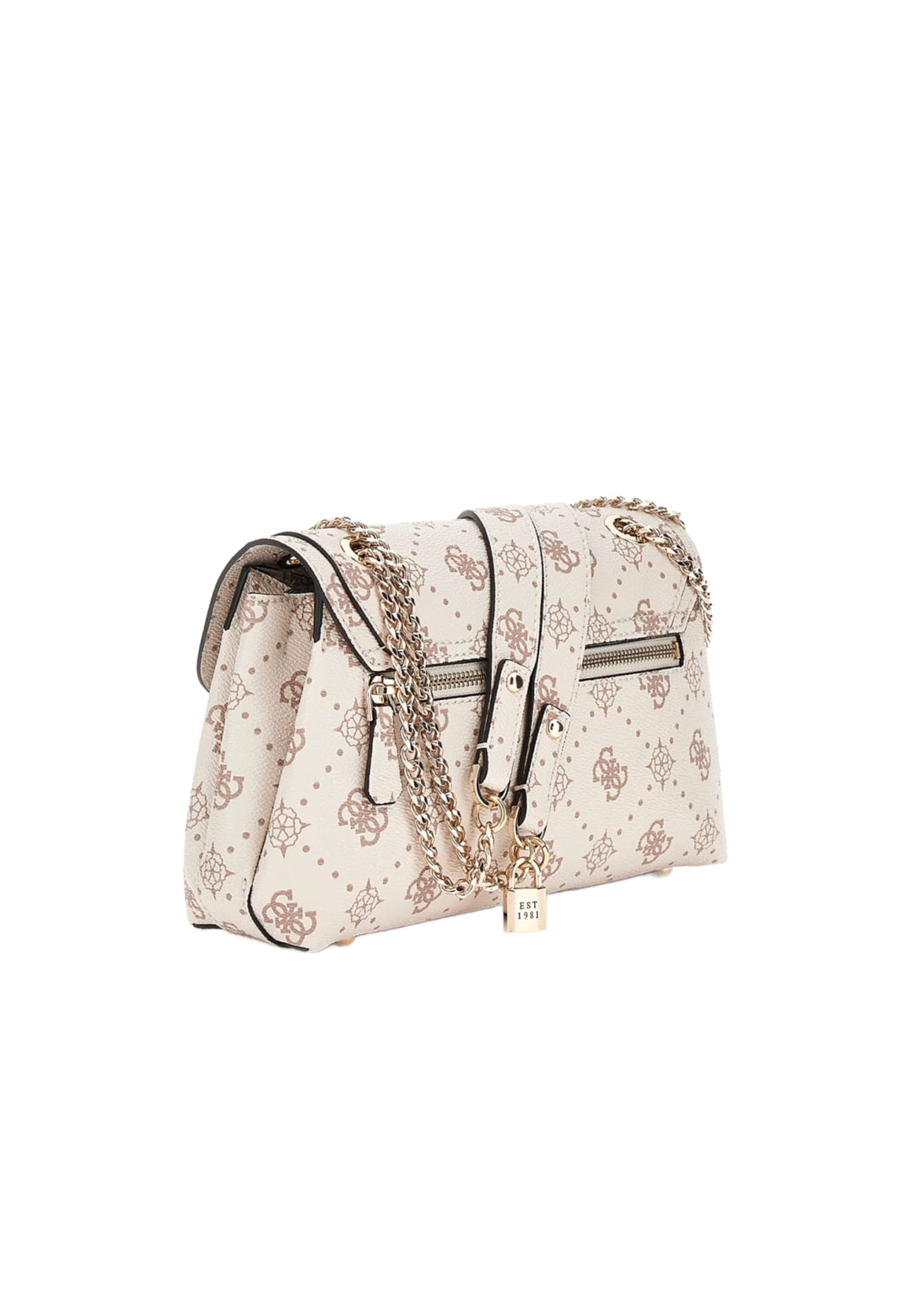 Guess Sac Bandoulière Silia Girlfriend Sat Vanilla Logo -- vue 3 sur 8