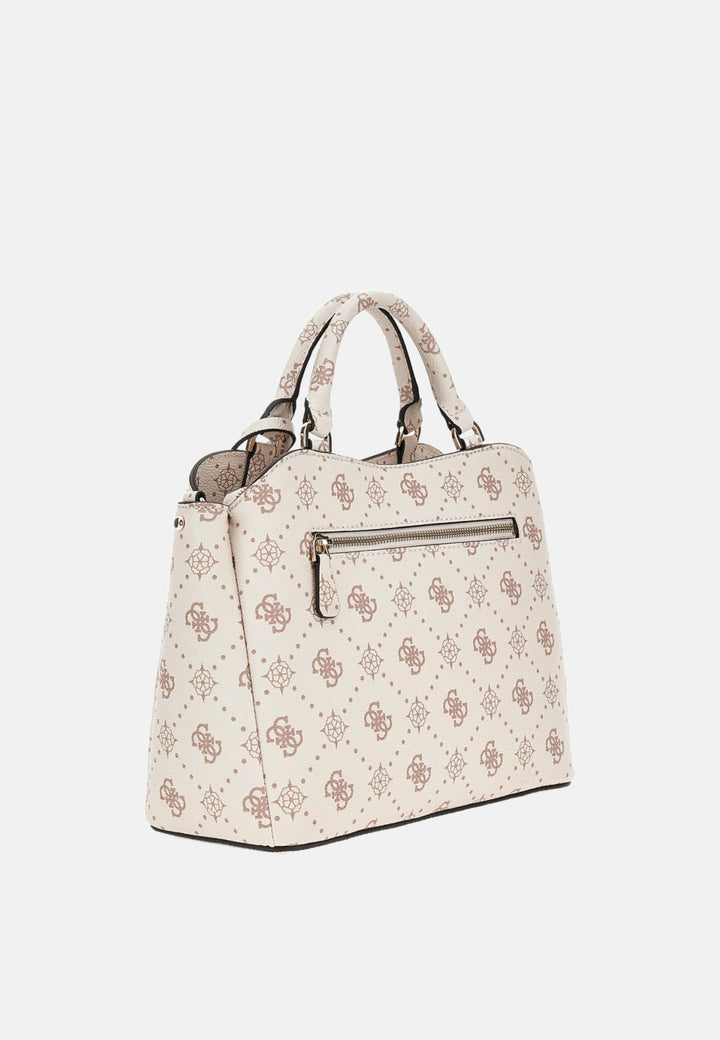 Guess Sac Bandoulière Silia Girlfriend Sat Vanilla Logo -- vue 4 sur 8