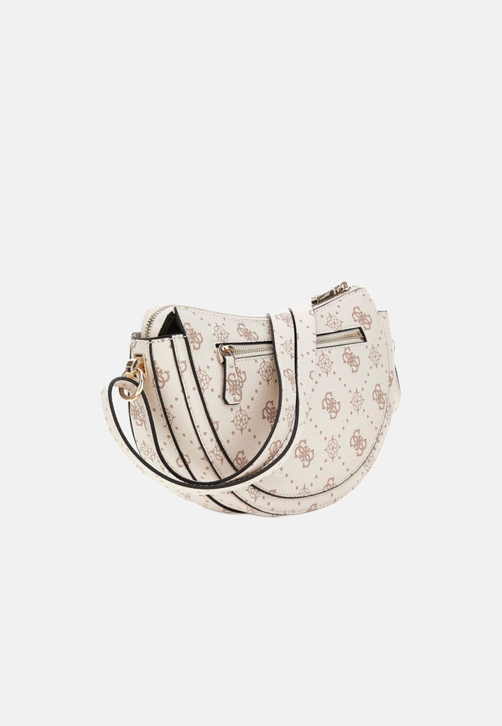 Guess Sac Bandoulière Silia Girlfriend Sat Vanilla Logo -- vue 4 sur 8