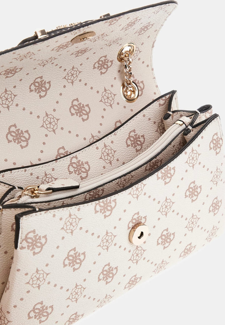 Guess Sac Bandoulière Silia Girlfriend Sat Vanilla Logo -- vue 5 sur 8