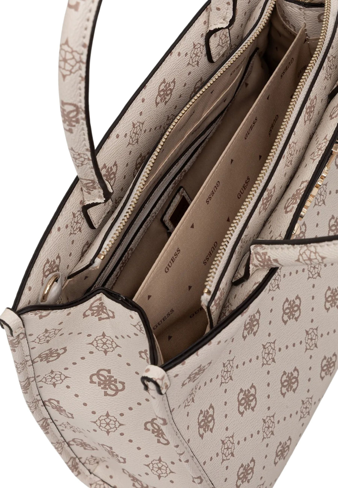 Guess Sac Bandoulière Silia Girlfriend Sat Vanilla Logo -- vue 6 sur 8