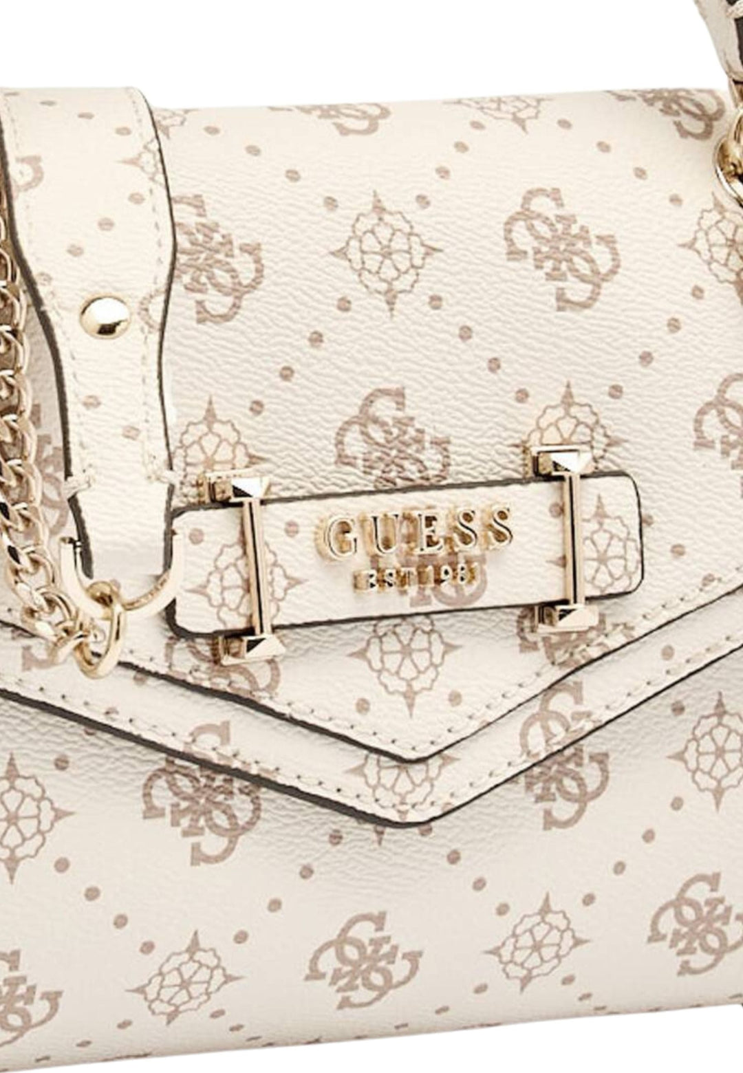 Guess Sac Bandoulière Silia Girlfriend Sat Vanilla Logo -- vue 7 sur 8
