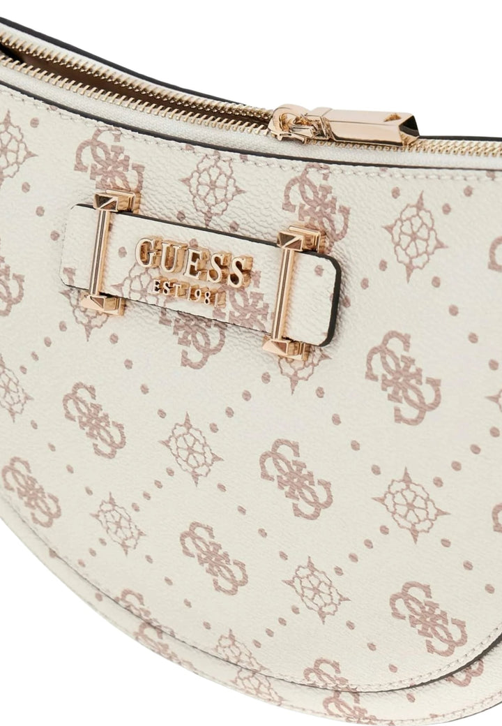 Guess Sac Bandoulière Silia Girlfriend Sat Vanilla Logo -- vue 7 sur 8