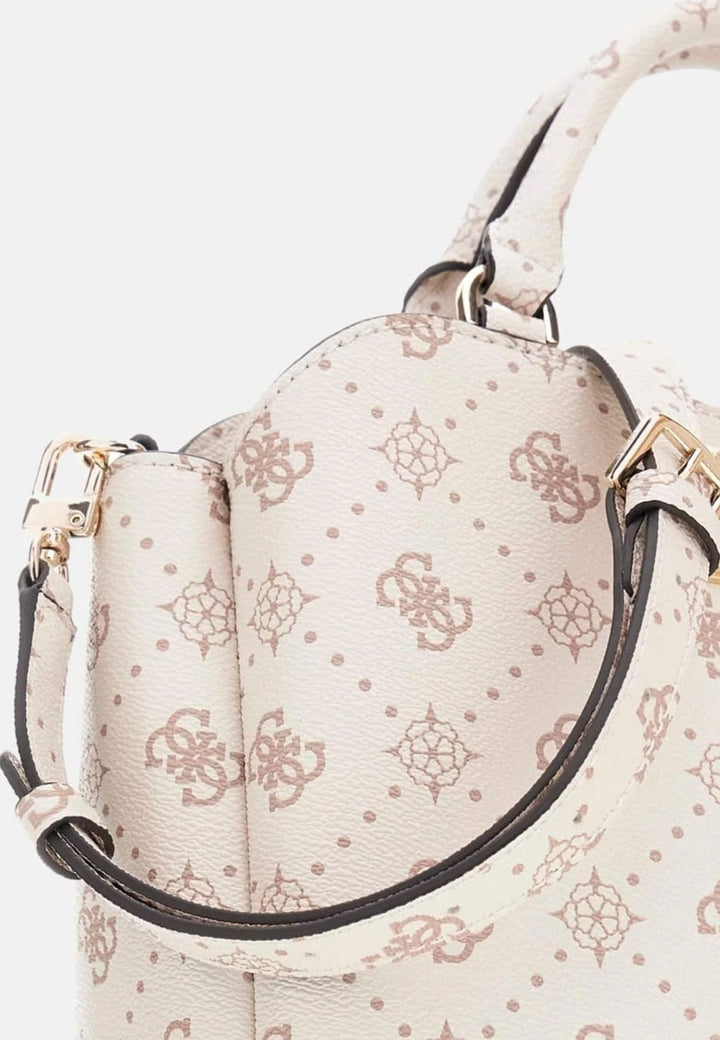 Guess Sac Bandoulière Silia Girlfriend Sat Vanilla Logo -- vue 8 sur 8