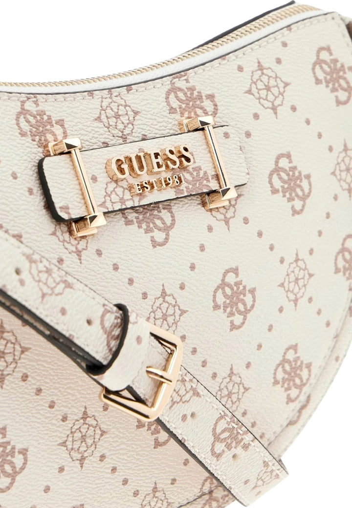 Guess Sac Bandoulière Silia Girlfriend Sat Vanilla Logo -- vue 8 sur 8
