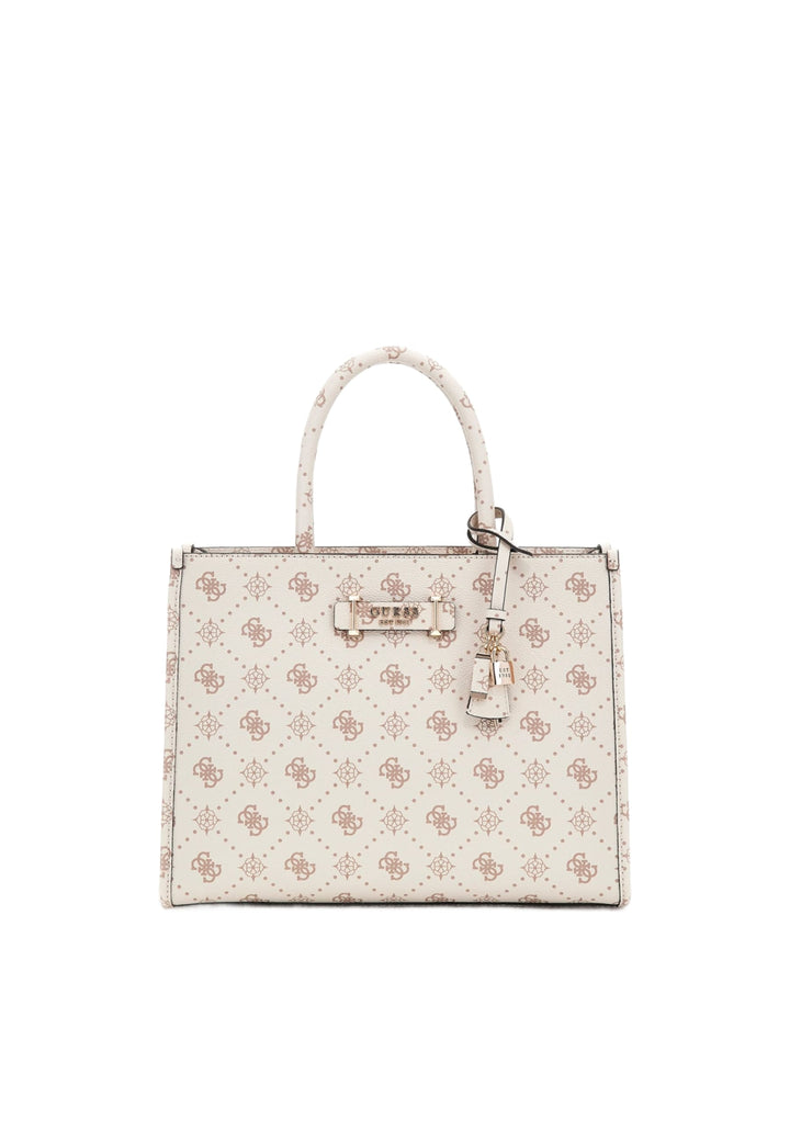 Guess Sac Bandoulière Silia Girlfriend Sat Vanilla Logo -- vue 1 sur 8