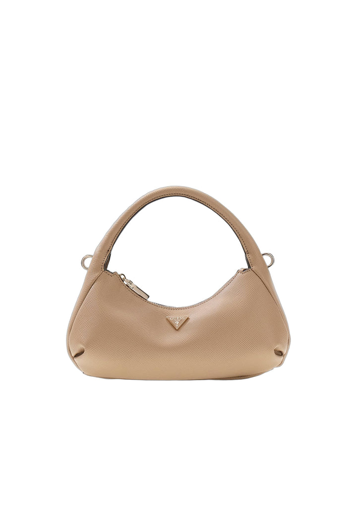 Guess Sac Hobo Gilda Mini Beige — vue de face