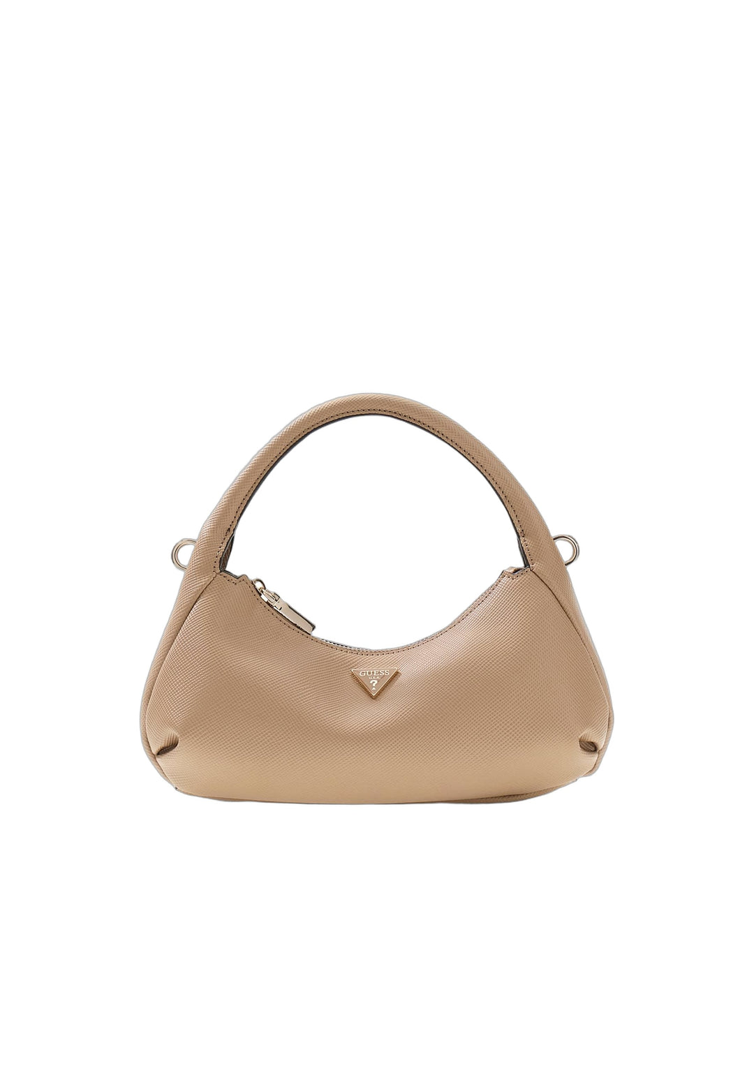 Guess Sac Hobo Gilda Mini Beige — vue de face