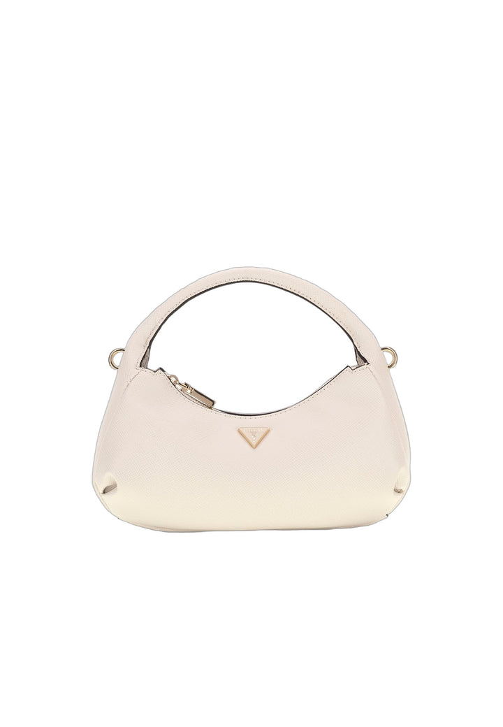Guess Sac Hobo Gilda Mini Off White — vue de face