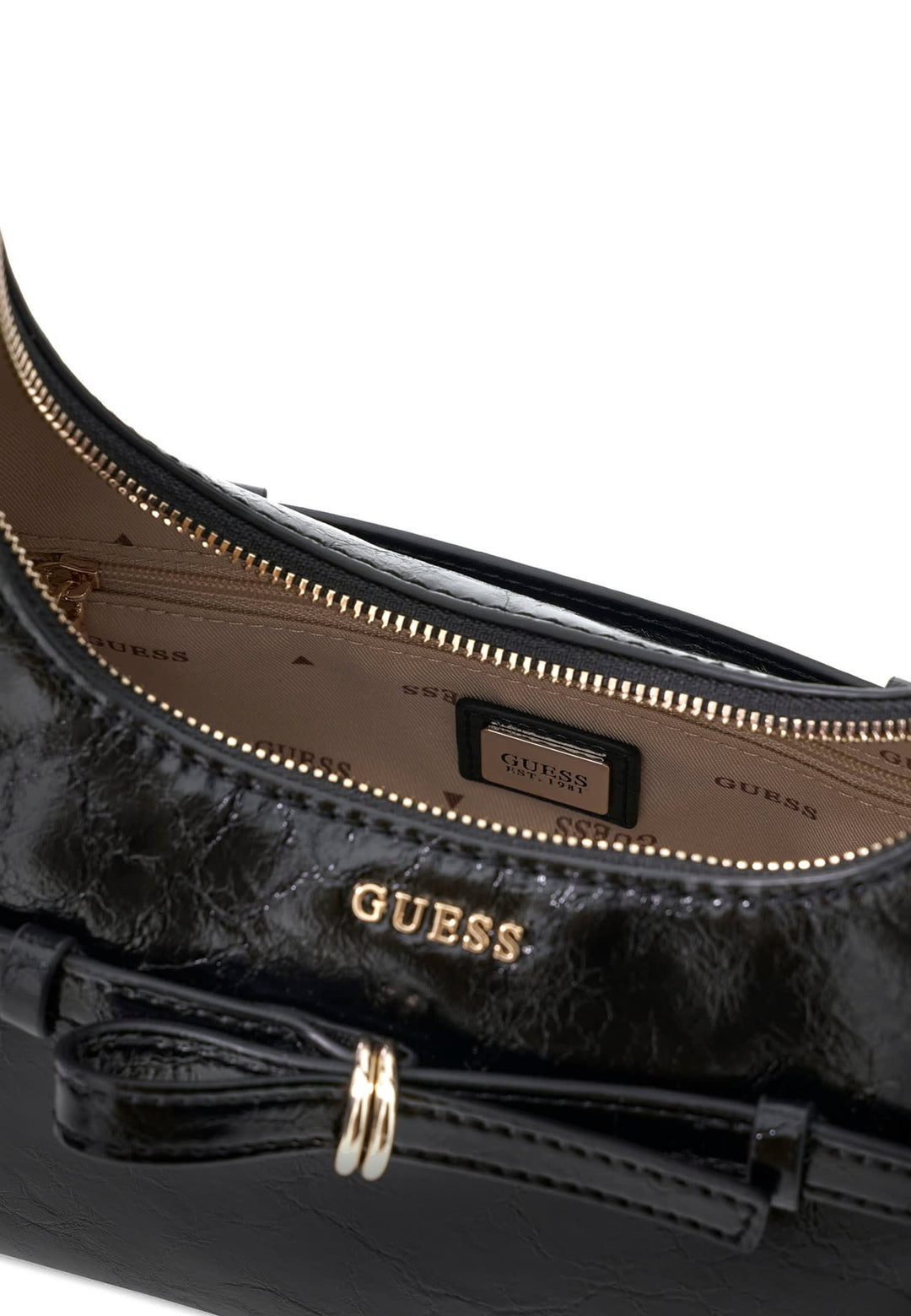 Guess Sac Hobo Taylor Mini Black — vue vue