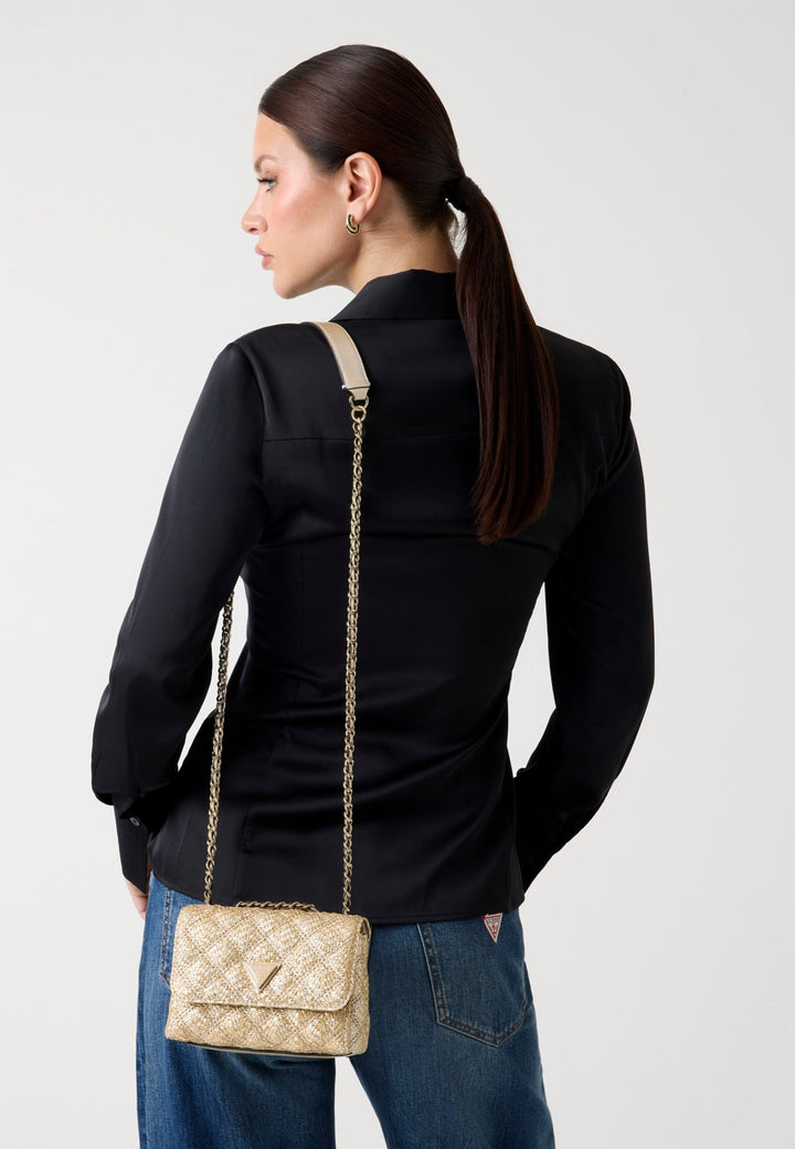 Guess Sac Rabat Giully Ii 2 Comp Cnv Gold -- vue 5 sur 7