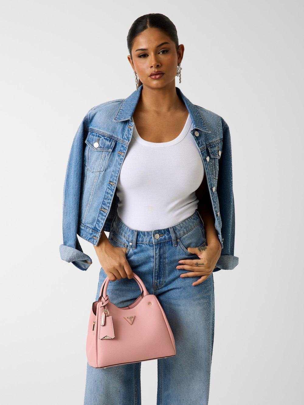Guess Handbags Handbag Dark Taupe – worn