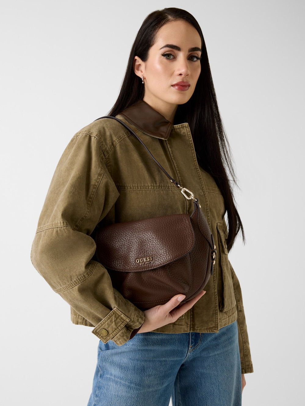 Guess Handväskor Marsha Mini Svart – buren