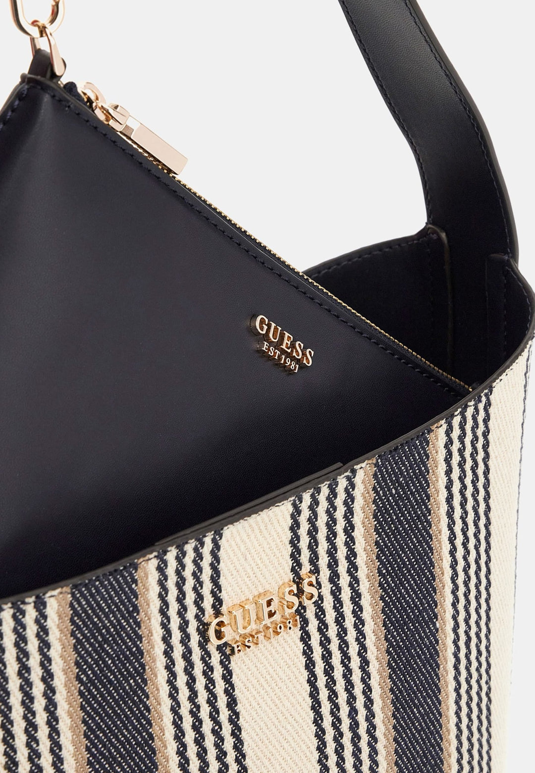 Guess Sacs à main Nicolette Lrg Bucket Navy Multi -- vue 7 sur 7