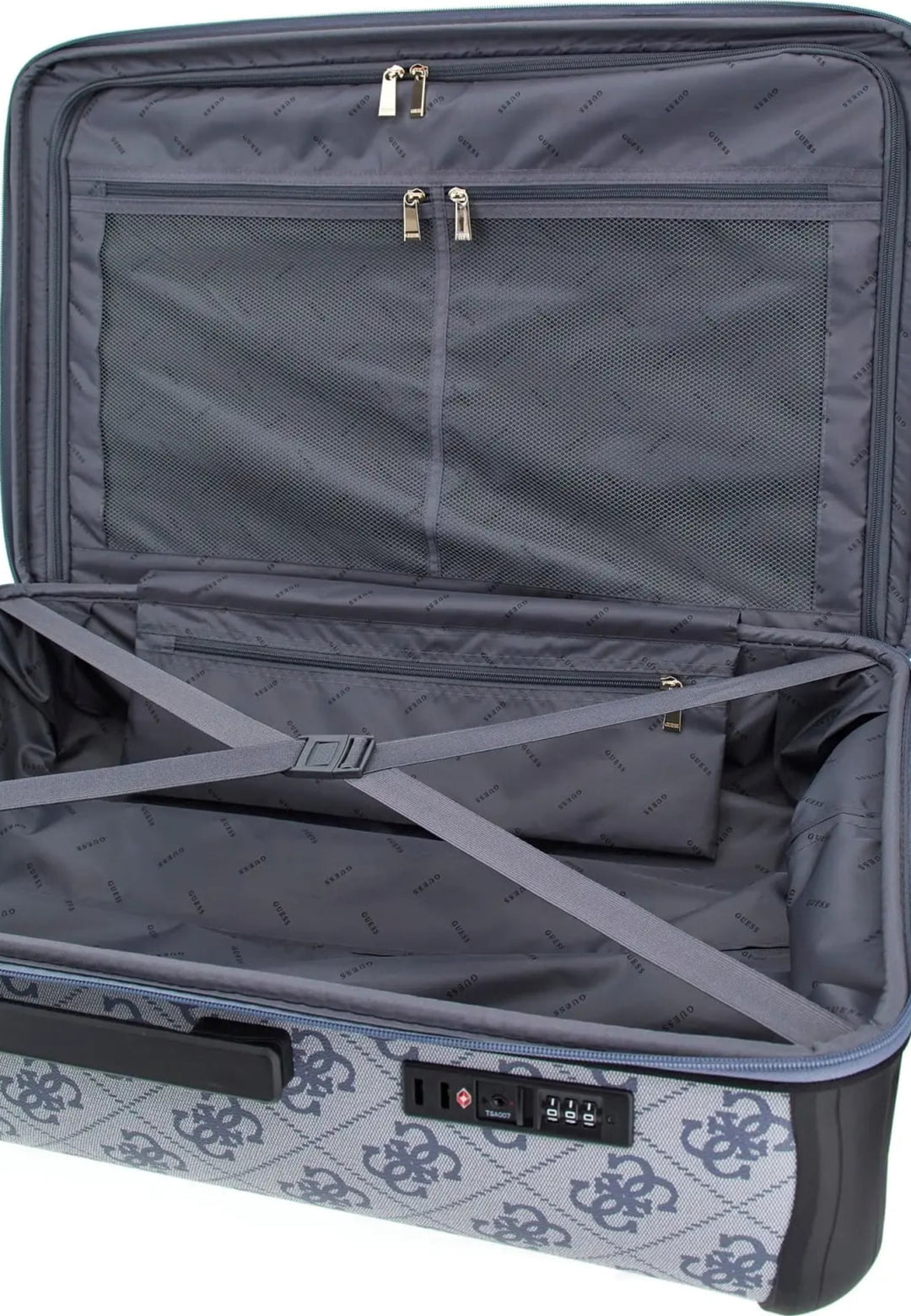 Guess Valise Berta Toiletry Train Slate Logo -- vue 3 sur 6