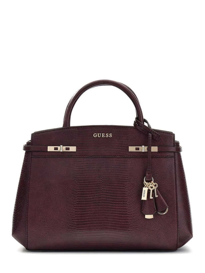 Guess Taška Bandoulière Melinda Triple Comp Burgundy KL993306