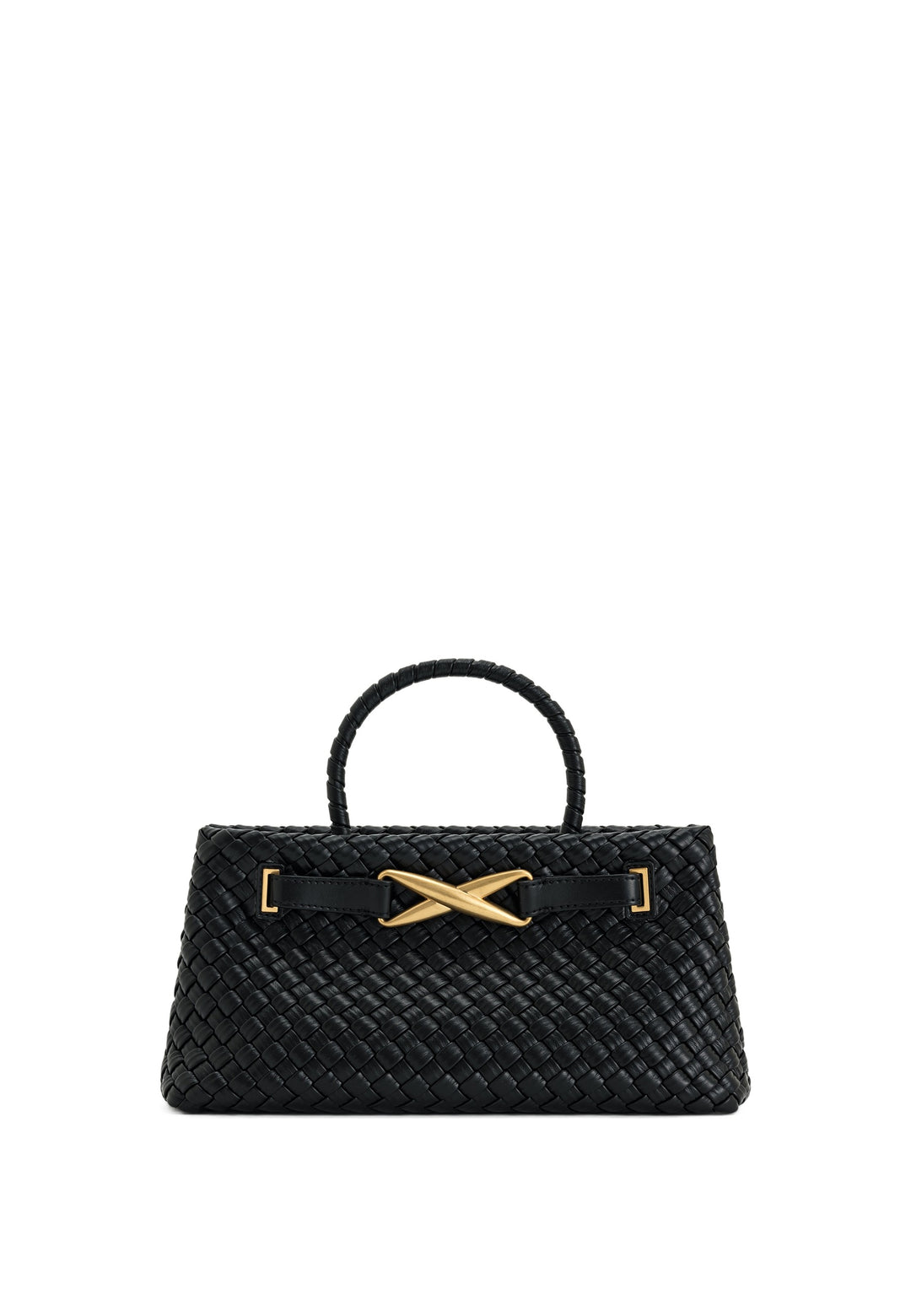 JW PEI Cabas Elora Tressé Black — vue de face